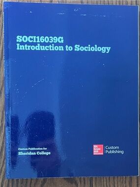 Introduction to Sociology Textbook - Blue Cover